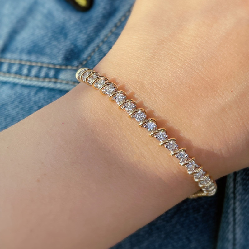 VANTYRE lab grown diamond bracelet or bangle.