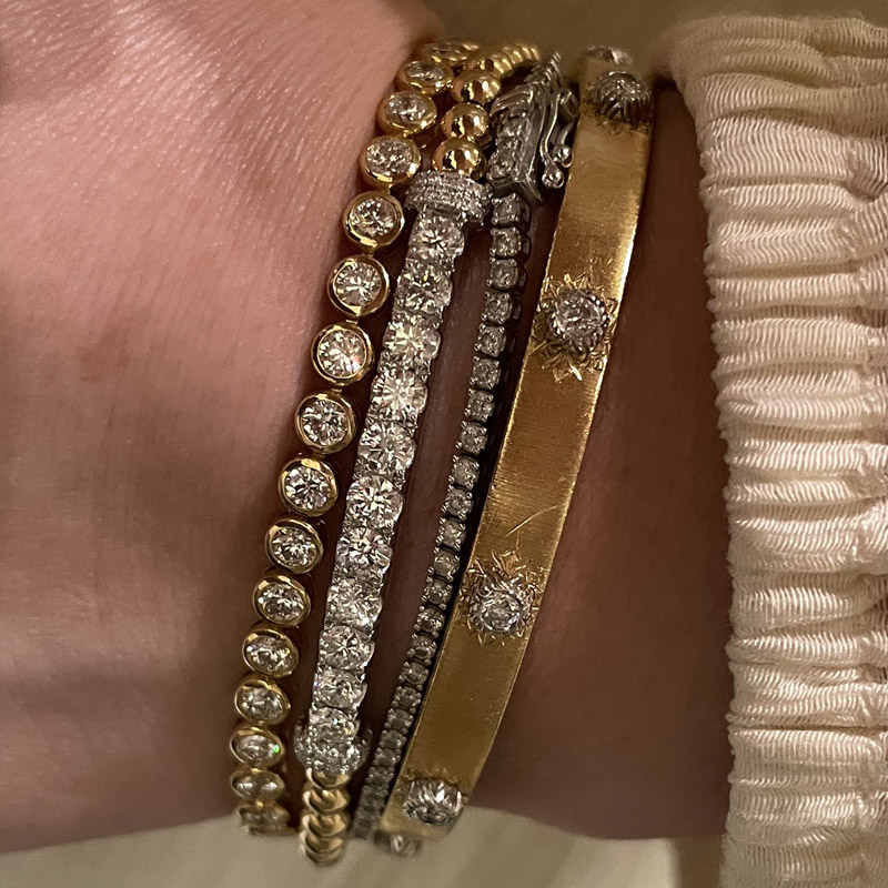 VANTYRE lab grown diamond bracelet or bangle.