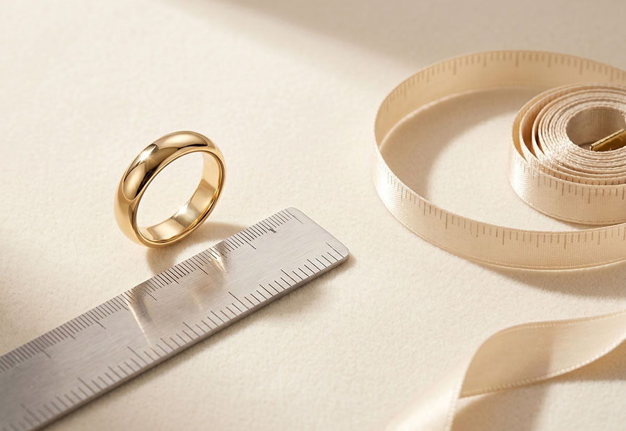 Ring size measuring guide