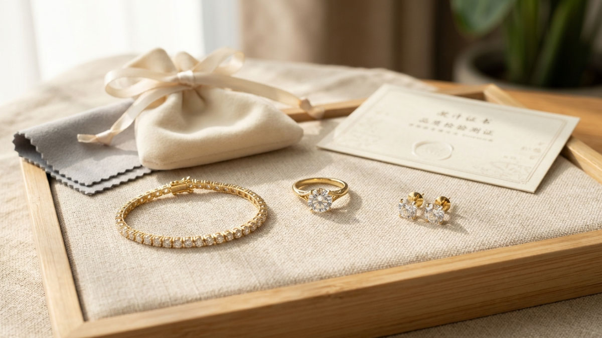 Made-to-order lab-grown diamond jewelry crafted with Chinese jewelry craftsmanship