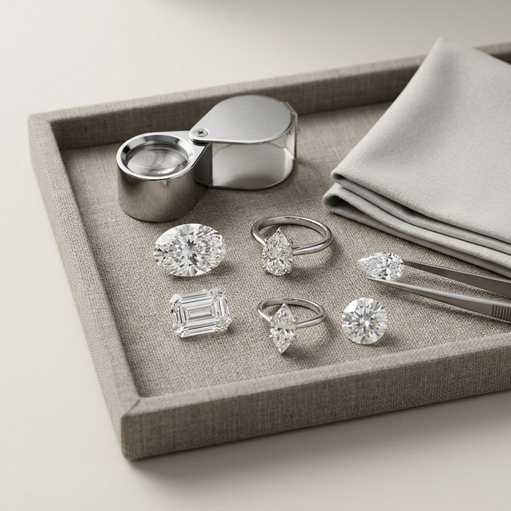 Diamond shape buying checklist.