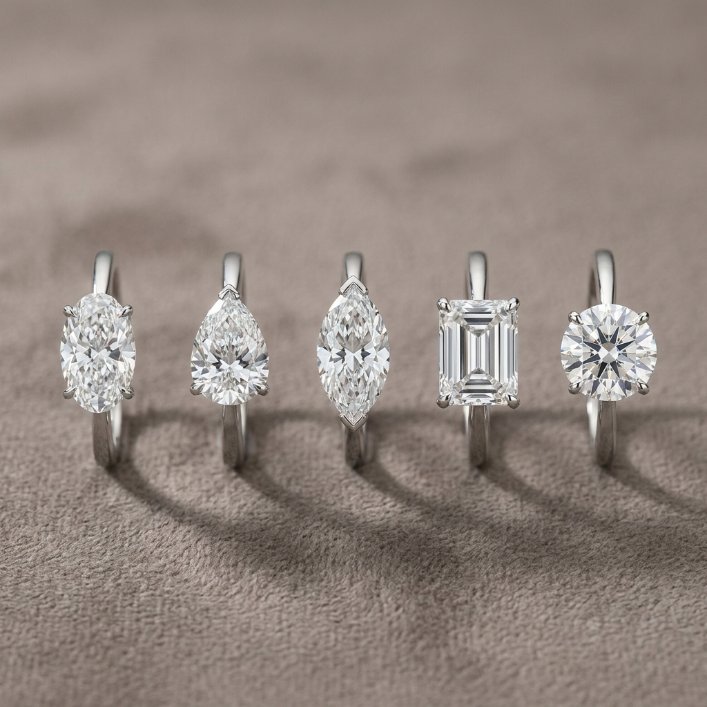 Diamond sparkle detail for short fingers.