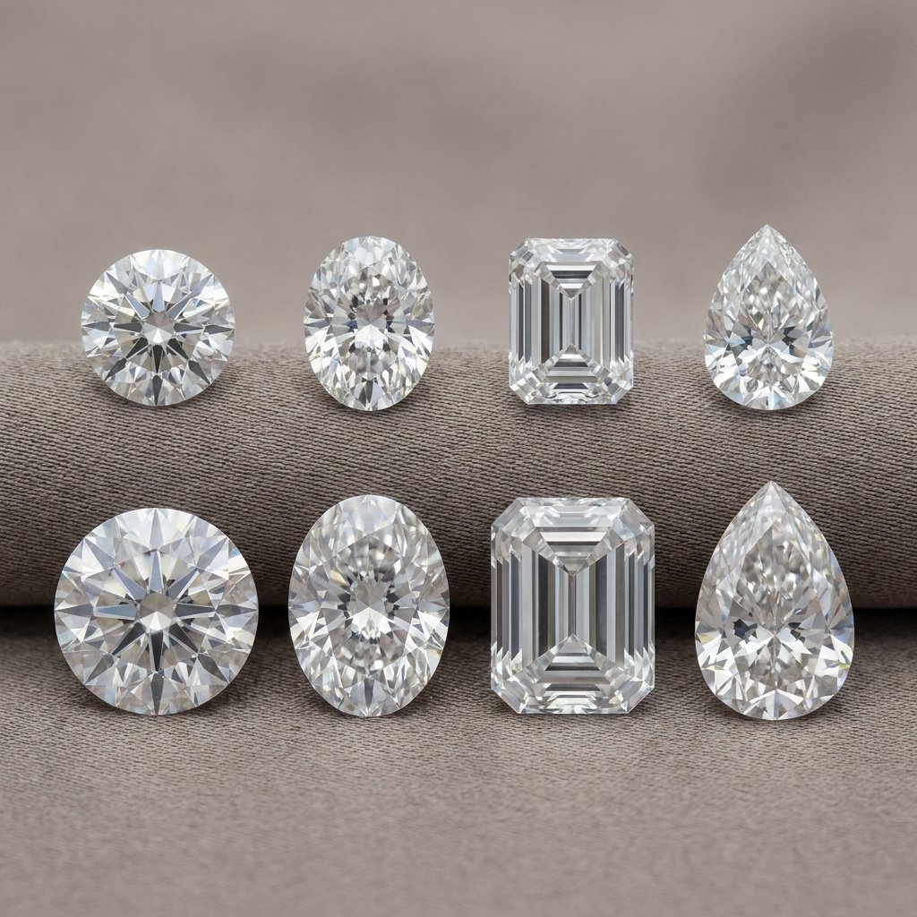1 carat vs 2 carat diamond size comparison.