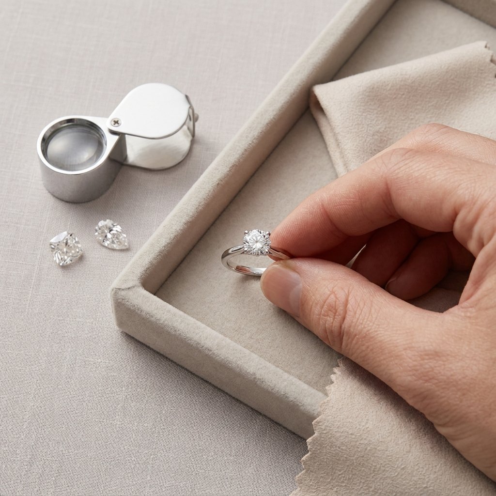 Diamond size chart buying checklist.