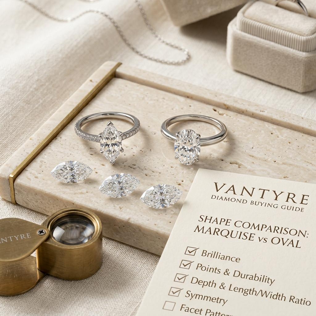 Diamond shape buying checklist.