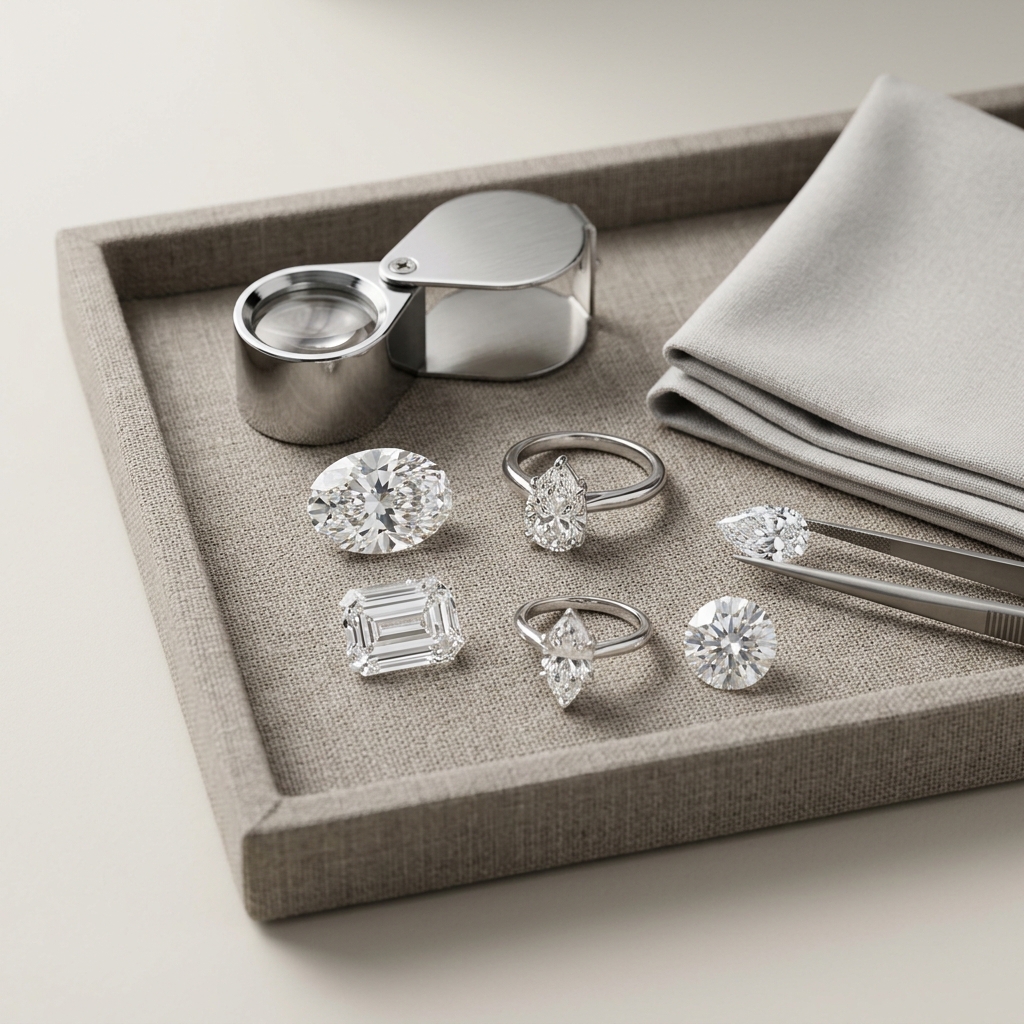 Diamond shape buying checklist.