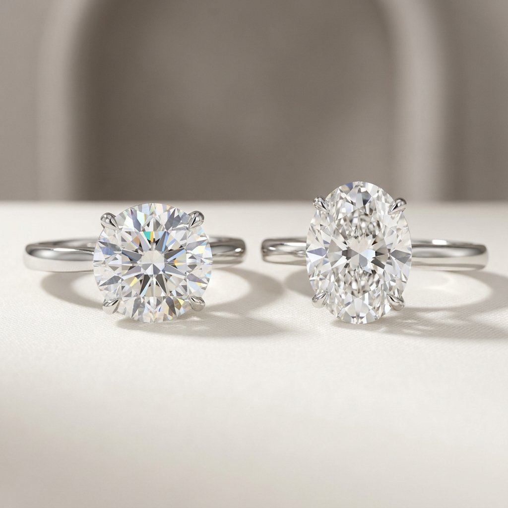 Average diamond size measurement detail.