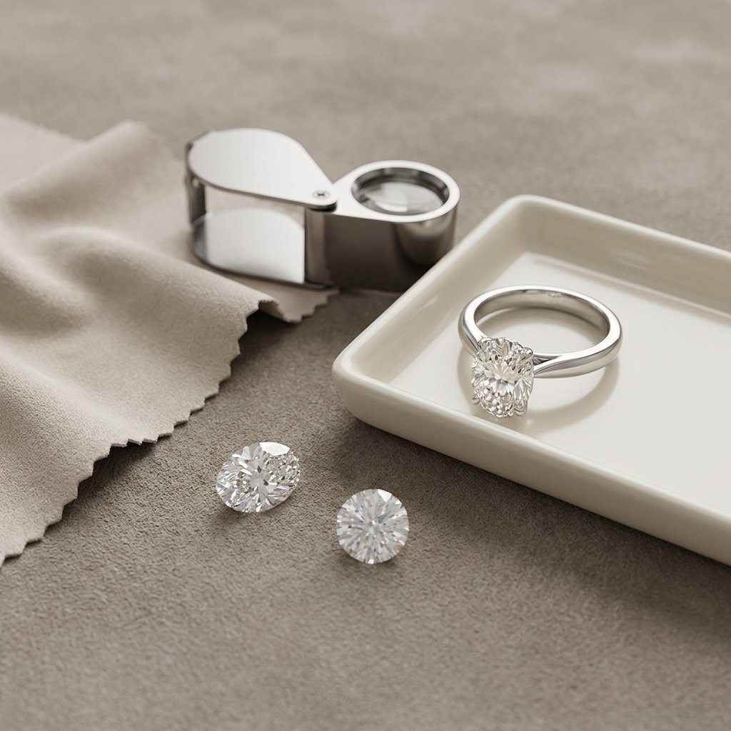 Oval diamond buying checklist.