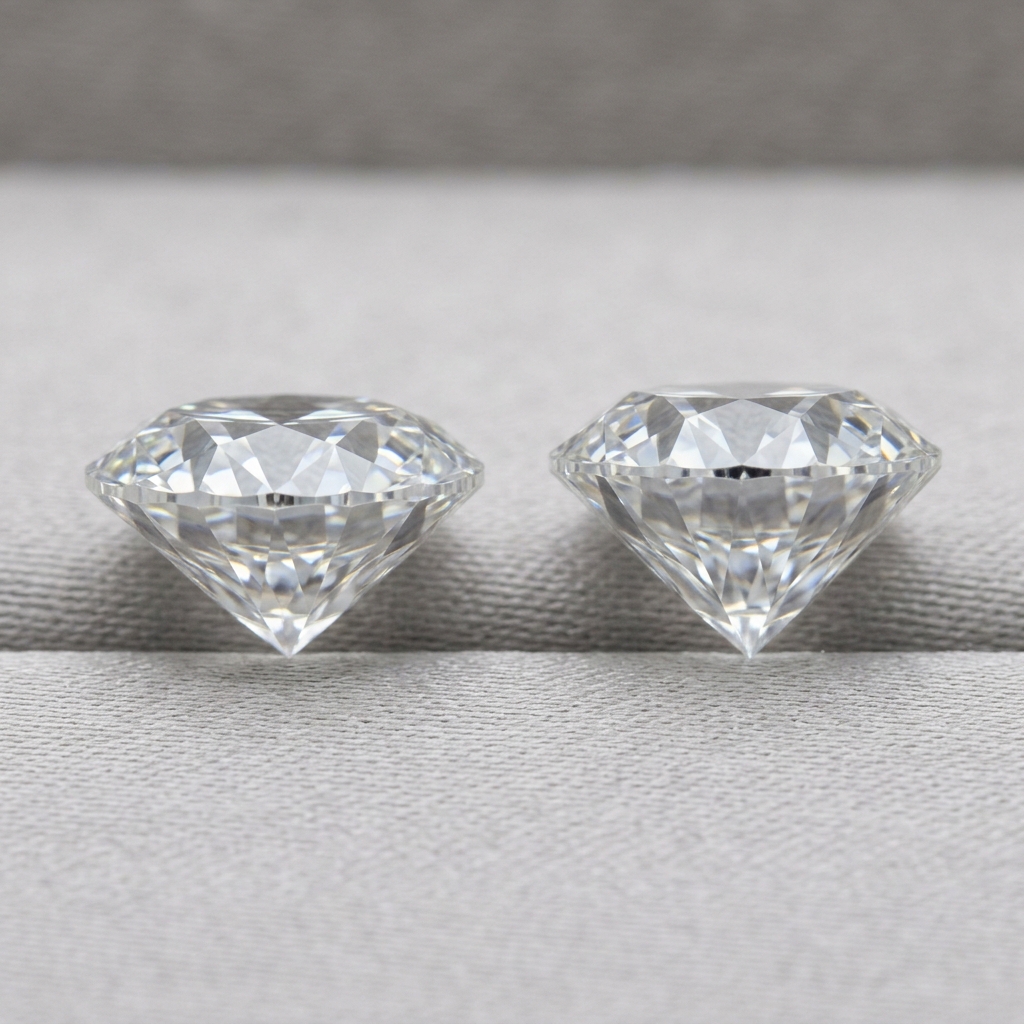 Diamond depth vs spread comparison.