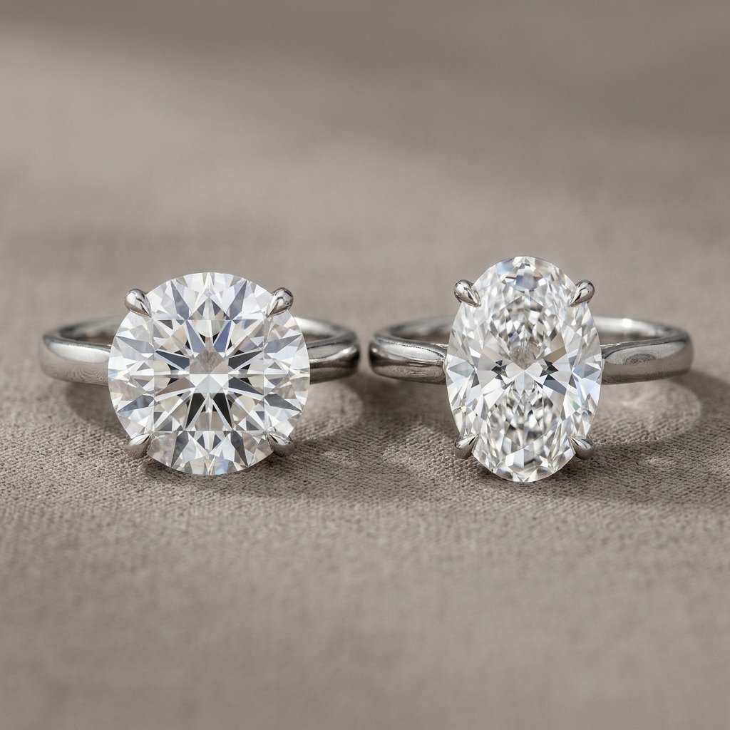 Oval and round sparkle detail.