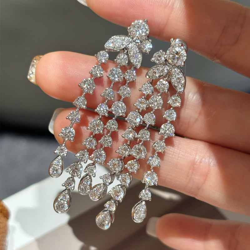 VANTYRE lab grown diamond earrings.
