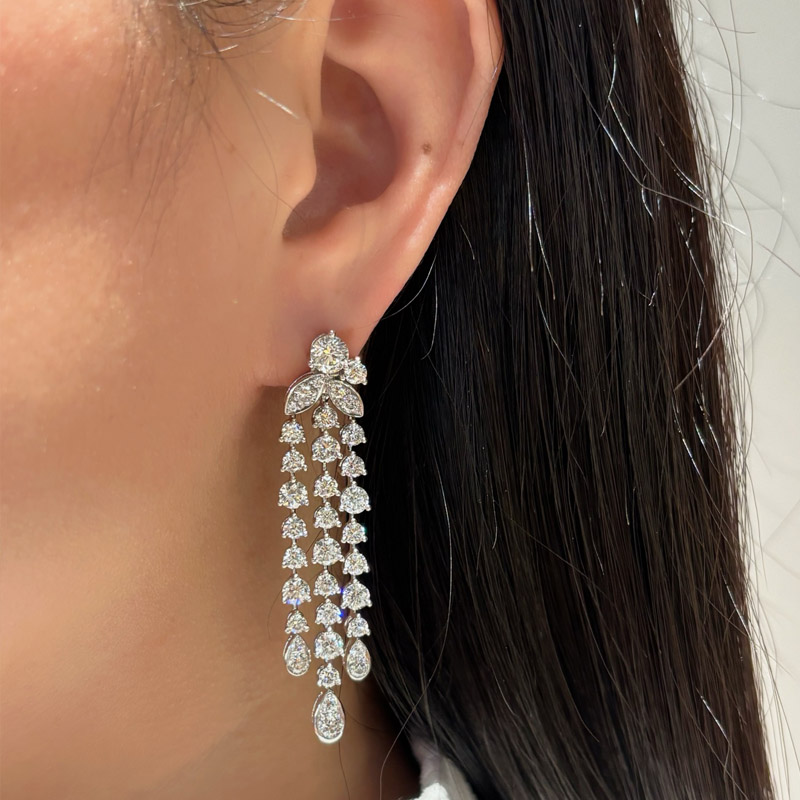 VANTYRE lab grown diamond earrings.