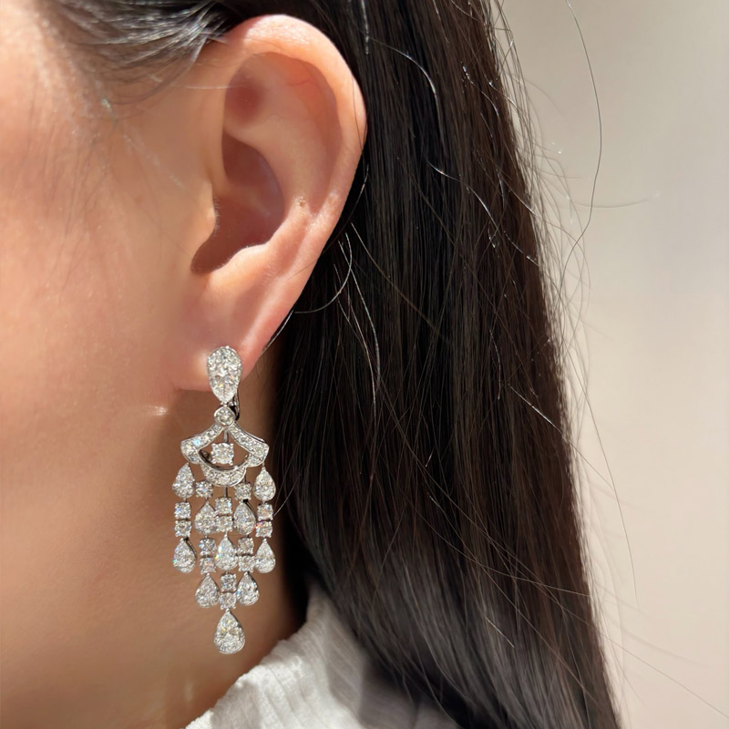VANTYRE lab grown diamond earrings.