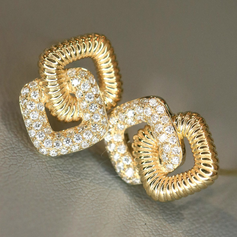 VANTYRE lab grown diamond earrings.