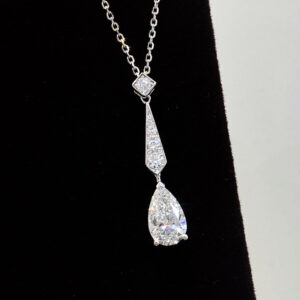 VANTYRE lab grown diamond pear necklace or pendant.