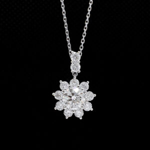 VANTYRE lab grown diamond round necklace or pendant.