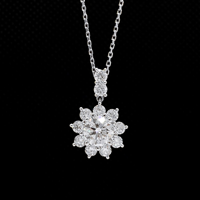 VANTYRE lab grown diamond round necklace or pendant.