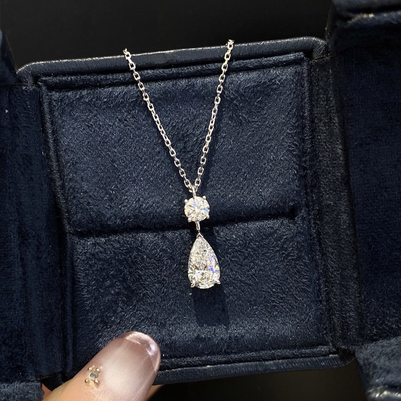 VANTYRE lab grown diamond pear necklace or pendant.