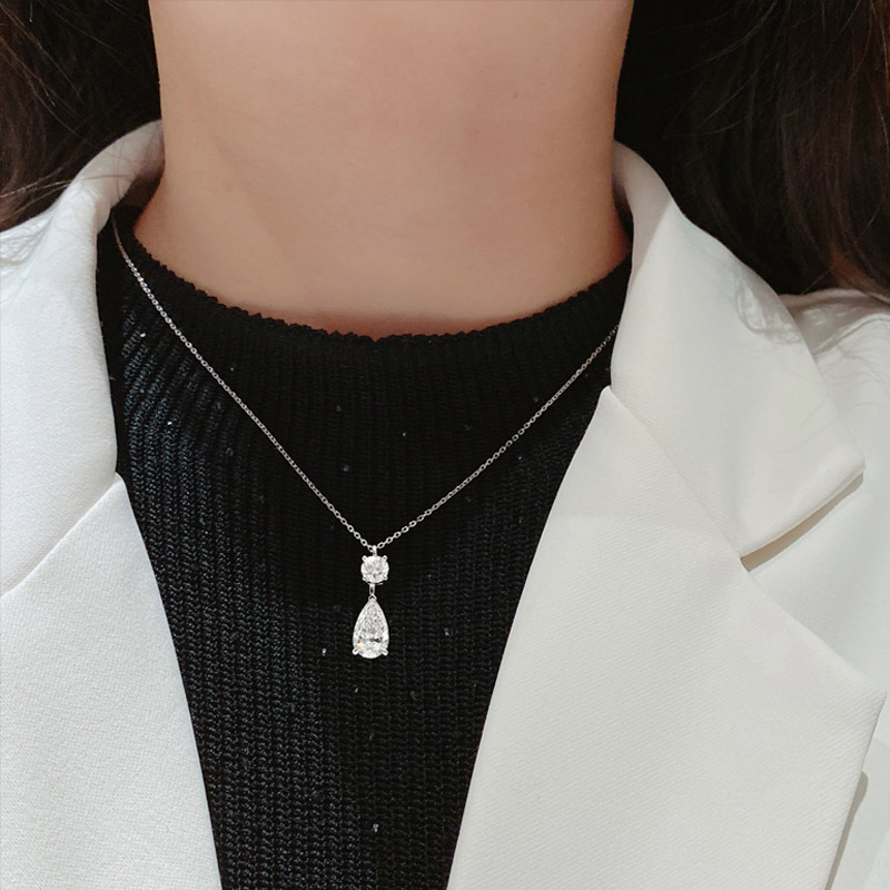 VANTYRE lab grown diamond pear necklace or pendant.