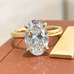 VANTYRE Labgrowndiamond oval Halo Ring