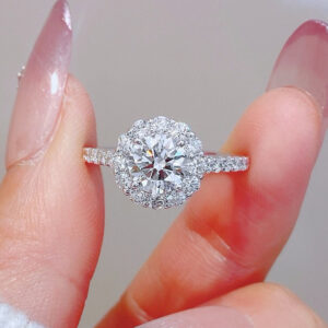 VANTYRE Labgrowndiamond Round Halo Ring