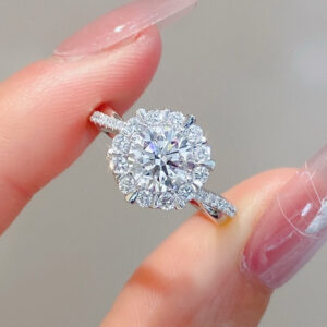 VANTYRE Labgrowndiamond Round Halo Ring