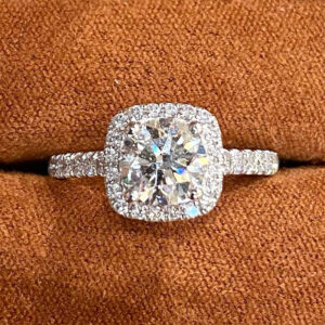 VANTYRE Labgrowndiamond Round Halo Ring
