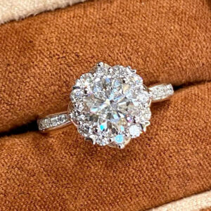 VANTYRE Labgrowndiamond Round Halo Ring