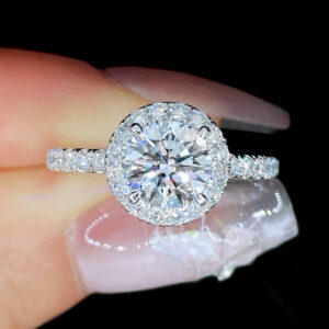 VANTYRE Labgrowndiamond Round Halo Ring