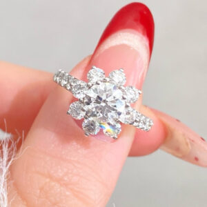 VANTYRE Labgrowndiamond Round Halo Ring